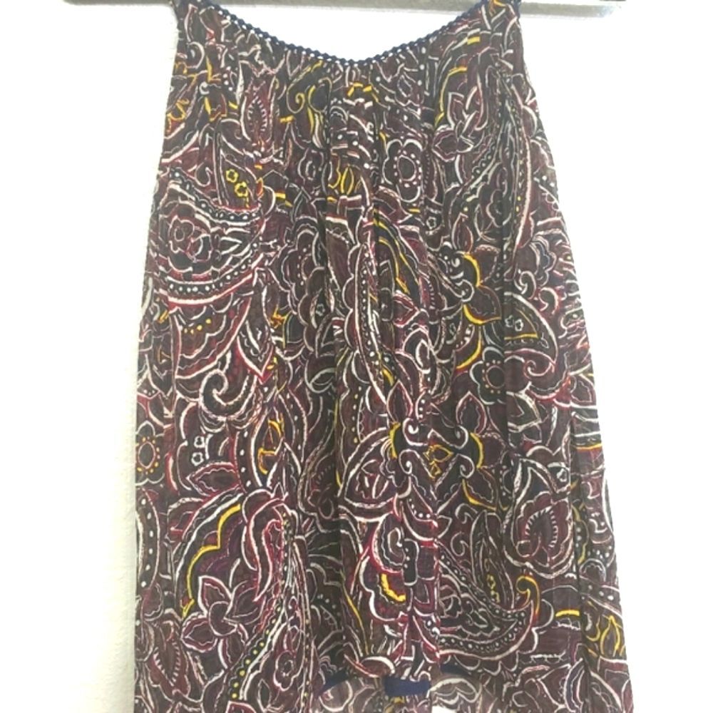 Moon River Paisley Tank Top Blouse Size S - Picture 8 of 11